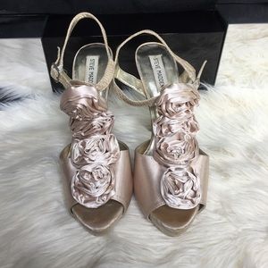 Champagne Satin Heels